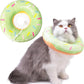 Cat Cone Collar Soft, Cat Recovery Collar for Wound Healing Cute Donut Adjustable Kitten Cones to Stop Licking Comfortable Lightweight Neck Elizabethan Collars for Kittens After Surgery