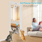 Cat Toy, Upgraded Smart Interactive Cat Toys with Remote Control, USB Rechargeable Door Hanging Retractable Kitten Toy for Self Play, Teaser Electronic Feather Cat String with 3 Plush Mice