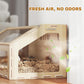 PawHut Hamster Cage with Acrylic Window & Openable Top, 39 inch Rat Cage with Air Vents for Dwarf Hamster, Guinea Pig, Rat, Gerbil, Oak