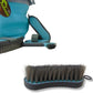 Collapsible Grooming Kit 10 Liter Bucket and 5 Grooming Tools by Southwestern Equine (Turquoise)