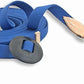Southwestern Equine 35' Flat Cotton Web Lunge Line with Bolt Snap & Rubber Stop (35', Sapphire)