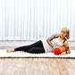Leewadee Small Yoga Bolster – Shape-Retaining Cervical Neck Roll, Tube Pillow for Comfortable Reading, Kapok Filling, 22 x 6 x 6 inches
