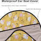 Car Seat Cover Protector Front Seats,for Gym Workout,Running,Swimming,Beach and Hiking,Waterproof Sweat Towel Bucket Seat Covers for Cars SUV Trucks (Chamomile and Yellow, 2Pcs)