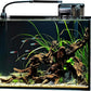 NICREW 2.5 Gallon Nano Nature Aquarium Kit, Ultra-Clear Rimless Desktop Fish Tank with Light and Filter, Perfect for Small Fish, Shrimp, or Betta, Basic Version, Black