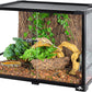 34 Gallon Reptile Tank, Glass Reptiles Terrarium 24" x 18" x 18", Sliding Door, Top Ventilation, Cable Pass, Humidify Hole, Glass Reptile Cage Habitat for Bearded Dragon, Lizard, Snake, Gecko