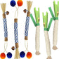 Catnip 6PCS Chew Stick with Wrapped Cotton Rope – Natural Dental Care Cat Toy for Teeth Cleaning & Gum Health, Satisfies Chewing Instincts, Safe & Long-Lasting Kitten Teething Toy