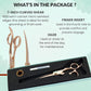Kenchii Rose Dog Grooming Scissors, 7 Inch Curved Shears, Dog Scissors for Grooming, Ergonomic Design for Comfort and Precision, Heavy Duty, Durable and Sharp