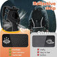WOYYHO Pet Dog Carrier Backpack with Top and Side Windows, Small Dog Front Backpack Ventilated Mesh Dog Back Pack with Safety Belt for Travel Hiking Outdoor Adventures (Size M: 5-9 lbs, Black 2.0)