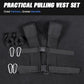 LIONSCOOL Weight Training Sled with Pro Pulling Belt or Vest Set, Sled Push with Adjustable Handle, Power Sled Workout Sled for Drag Speed Training Improvement and Strength