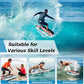 KOTEK 33/37/41 Inch Body Board with Wrist Leash, EPS Core, Dual Channel, HDPE Slick Bottom, Bodyboard for All Skill Levels & Wave Conditions
