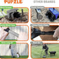 Dog Pooper Scooper with Bag Attachment, 40" Long Handle Pooper Scooper for Large Dogs, Dog Poop Scoop for Yard, Large Capacity Swivel Bin and Rake, Lavender Scented Bags (Grey)