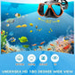 Greatever Dry Snorkel Set,Panoramic Wide View,Anti-Fog Scuba Diving Mask,Professional Snorkeling Gear