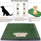 Dog Grass Pad with Tray 25"X20" - Portable Dog Litter Box for Balcony/Patio, Indoor/Outdoor Artificial Turf Pet Potty for Puppy Training, with Washable Pee Pad and Fake Grass Mat
