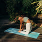YOGA DESIGN LAB | The Combo Yoga Mat | 2-in-1 Mat+Towel | Eco Luxury | Ideal for Hot Yoga, Power, Bikram, Ashtanga, Sweat | Studio Quality | Includes Carrying Strap!