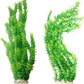 Hamiledyi Aquarium Plants Plastic Decor Fish Tank Green Decorations Plants Ornament Safe for All Fish,Extra Large 23-inch Tall, 2 Pack（Green Style A）