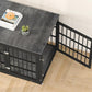42 Inch Heavy Duty Dog Crate Furniture for Large and Medium Dogs, Decorative Pet House End Table, Wooden Cage Kennel Furniture Indoor, Gray