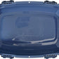 Amazon Basics 2-Door Top-Load Hard-Sided Cat Pet Travel Carrier, 19.0" L x 12.6" W x 10.0" H, Gray & Blue