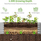 Land Guard Galvanized Planter Raised Beds, 631.99ft Keyhole Raised Garden Bed