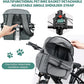 Qivine Dog Bike Basket, Oxford Cloth Dog Basket for Bike with Adjustable Mesh Windows, 11 Lbs Portable Dog Carrier for Bike with Widen Shoulderpad, Bicycle Basket Bag for Dogs and Cats