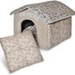 Best Pet Supplies Portable Indoor Pet House – Perfect for Cats & Small Dogs, Easy To Assemble – Brown