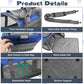 PINVNBY Bunny Carrier for Travel Camping Outdoor, Small Pet Carrier, Guinea Pig Carrier, Breathable Pet Portable Hand Bag for Hamster Bunny Guinea Pig (Blue & Gray)