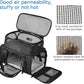 Airline Approved Pet Carrier, Collapsible Cat Carrier, Expandable Dog Carrier, 900D High Density Oxford Cloth, Wear-Resisting, Anti Tearing, Safety Lock Zipper, Reflective Tape