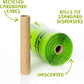 PLANET POOP Home Compostable Dog Poop Bags on Refill Rolls, 60 Un-Scented Pet Waste Bags, Thick Leakproof Plant-Based Doggy Bag, Cat & Dogs Supplies