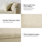 HULALA HOME Modern Storage Bench with Throw Pillows, 59.4" Extra Long Bedroom Ottoman Bench for End of Bed, Comfy Upholstered Footstool for Entryway Dining Room Living Room, Beige