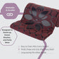 Clever Yoga Non-Slip Hot Yoga Towel – Non-Slip Grip for Hot Yoga, Sweat Absorbent, Honeycomb Silicone Grip, Stays Flat – Ideal for Pilates, Travel, Washable & Lightweight - Burgundy