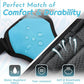 Eagloo Dog Harness Small Sized Dog, No Pull Service Vest with Reflective Strips and Control Handle, Adjustable and Comfortable for Easy Walking, No Choke Pet Harness with 2 Metal Rings, Sky Blue, S