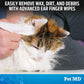 Pet MD Advanced Ear Finger Wipes for Dogs & Cats - Non-Irritating Ear Wipes & Ear Cleaner - Pet Safe Cleaner to Aid in Itchiness and Odor - Cucumber Melon (50ct)