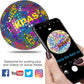 Soccer Ball, Holographic Reflective Glowing Soccer Ball for Men Women Training