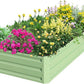 SnugNiture Galvanized Raised Garden Bed 8x4x1FT Outdoor Large Metal Planter Box Steel Kit for Planting Vegetables, Flowers