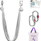F.Life Aerial Silk Yoga Hammock & Swing for yoga Inversion,Strength training,starter hardware kit