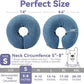 Inflatable Dog Cone Collar - Dog Neck Donut Cone Collar Alternative After Surgery - Soft Cone for Large Medium Small Dogs Cats - Alternative Recovery E Collar (Blue, S)