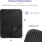 iPrimio Large Cat Litter Trapper Mat with Exclusive Urine/Waterproof Layer - Cat Litter Mat - Larger Holes with Urine Puppy Pad Option for Messy Cats - Soft on Paws and Light - 30" x 23" (Black) - 2pk