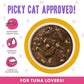 Weruva B.F.F. OMG - Best Feline Friend Oh My Gravy!, Tuna & Turkey Tickles with Tuna & Turkey in Gravy Cat Food, 3oz Pouch (Pack of 12)
