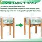 Dog Bowl Stand for Large Dogs - Raises Feeders and Bowls to 12-inch High, Expandable Sideways, Compatible to Various Sizes of Slow Feeders, Water Dishes and Fountains - Bamboo