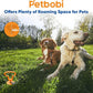 Petbobi Heavy Duty Dog Tie Out Cable and Stake - 40FT Steel Wire Dog Leads for Large Dogs Up to 300lbs, Anti Rust Spiral Stake with Strong Leash & 360° Swivel Hooks - Ideal for Yard, Outdoor & Camping