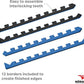 Norsk Dual-Sided Reversible 1/2" Foam Exercise Mats for Home Gym - Interlocking EVA Foam Tiles