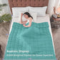 yescool Weighted Blanket for Adults (12 lbs, 60" x 80", Teal) Cooling Heavy Blanket for Sleeping Perfect for 110-130 lbs, Queen Size Breathable Blanket with Premium Glass Bead, Machine Washable