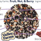 Valley Farms Fruit Nut & Berry (4 LB) Wild Bird Food Outside Feeders, Bird Seed with Dried Fruit, Peanuts, Sunflower, and Safflower, High Energy Mix for Healthy Birds!