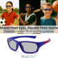 BLUE CUT Sports Protection Goggles, Photochromic Lenses Safety Glasses for Basketball, Pickleball and Outdoor Sports