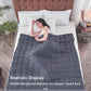 yescool Weighted Blanket for Adults (22 lbs, 60” x 80”, Grey) Cooling Heavy Blanket for Sleeping Perfect for 210-230 lbs, Queen Size Breathable Blanket with Premium Glass Bead, Machine Washable