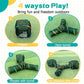 LUCKITTY Outdoor Rainbow Cat Enclosures Playground,Outside House for Indoor Cats Include Portable Tent, 3 Way with 2 Cube Tunnel, for Kitty and Small Animals,Within Storage Bag