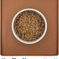 Ptlom Pet Placemat for Dog and Cat, Waterproof Silicone Pet Feeding Bowl Mats for Food and Water, Small Medium Large Dogs Mat Prevent Residues from Spilling to Floor, Brown, 11.8"x11.8"