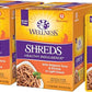 Wellness Healthly Indulgence Shreds Adult Wet Cat Food, Natural, Protein-Rich, Grain Free, 3 Ounce Pouch, 24 Pack, (Tuna & Shrimp)