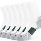 WANDER Men's Athletic Ankle Socks 6-7 Pairs Sports Moisture-wicking Running Basketball Cycling Socks 6-9/10-12/12-14