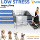 KANIS Professional Dog Washing Station - 304 Stainless Steel Pet Wash Sink & Grooming Bath Tub for Home with Ramp, Shower, Floor Grate, Storage Shelf, Faucet, Drain Kit for Large, Medium & Small Pets