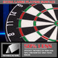 WIN.MAX Dart Board - Bristle Steel Tip Dartboard Dart Boards for Adults Bristle Steel Tip Dartboard Set with 12 Darts Metal Tip
